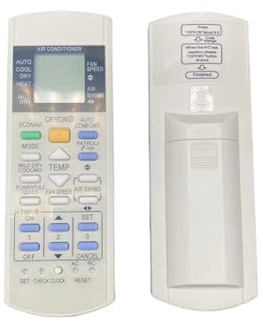 Telecomando universale for condizionatore d'aria - Compatibile con Panasonic, funziona con A75C3300, A75C3208, A75C3706, A75C3708, A75C2817, A75C2835, A75C2913, A75C3566