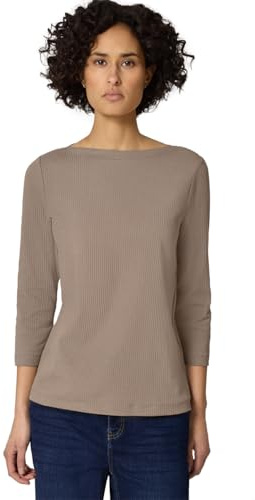 Damen Shirt in Rippstruktur