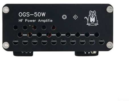 YobiLife 50W HF Power-Amplifier for Xiegu G90 G1M X5105 USDX, FT-817, FT-818, IC-703, IC-705, KX3 QRP Radios with M/UHF and Q9/BNC Interfaces, 3-24MHz, 13.8V(M/UHF Interface)