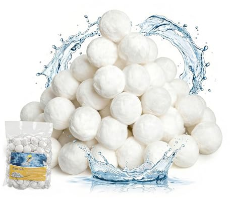 WENWOO 700g Filterbälle Pool- langlebige Filterballs -Ersatz für Quarzsand, 25kg Filtersand- Filter Balls für Sandfilteranlage Poolzubehör Poolreiniger -auch Salzwasser geeignet Sandfiltersystem