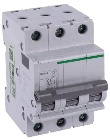 Disjoncteur miniature OSMC32N-D20A/3P OSMC32N3D20, triphasé, courbe en D, 20 A, 400 V, Icn = 6 kA, M5