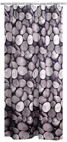 RIDDER Duschvorhang Textil, Stoff, Multicolor, 200 x 180 x 0,02 cm