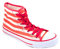 Unbekannt Pailletten Schuhe Glitzer 36-42 Damen & Herren 9 Farben (38, Rot/Weiss)
