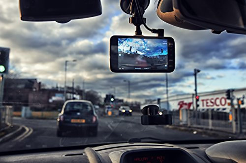 FULL HD Windscreen Dual Lens Dash Cam Rearview & Front CCTV RealTime Loop Video Recorder Security & Accident Proof Camera, Motion Detection,Night Vision,G-Sensor DashCam For Car/Van/Truck/Lorry