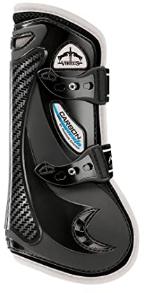 Veredus Gamaschen -Carbon Gel Vento Color Front- Farbe S/schwarz/rot