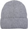 styleBREAKER Unisex Feinstrick Beanie Mütze mit Krempe, warme Winter Strickmütze Einfarbig, Rippen Strickmuster 04024154, Farbe:Hellgrau