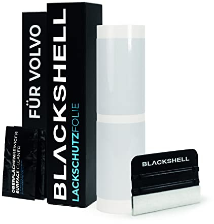 Blackshell® Lackschutzfolie passend für XC60 | Typ SPA | Bj. ab 2017 Transparent - passgenaue Einstiegsleistenschutz Folie inkl. Set für Folierung