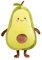 Hava Kolari Plüschtier Weiches PlüschKissen Kuscheltier Plüsch Qualität Avocado Kissen Puppe Rundkissen Dekoration für Schlafzimmer Wohnzimmer (90cm) (90cm)