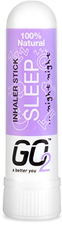 GO2 Inhalator-Schlafstab – ätherische Öle für bequemen Gebrauch unterwegs – natürlich, synthetisch und tierversuchsfrei (1 ml Tube)