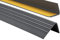 ProfiPVC Perfil de PVC autoadhesivo de borde para escaleras 50mm x 40mm en Forma de L, Tiras antideslizantes para peldaños, Esquina para cantos - Cantonera Protector, 80cm, Antracita