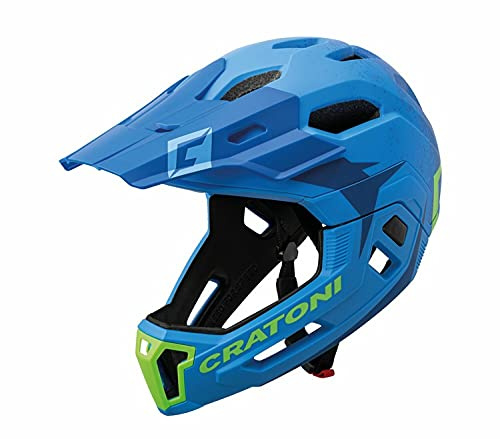 Cratoni MTB Fahrradhelm C-Maniac 2.0MX blau/Lime matt