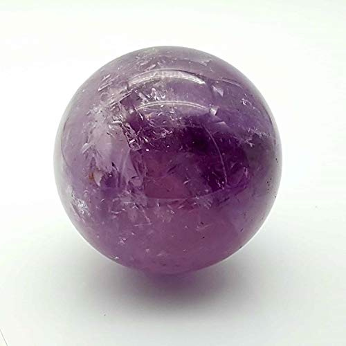 Sfera di ametista lucidata, sfera di cristallo viola quarzo 100% naturale, pietra della pace (1 cm)