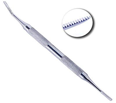 Ingrown Toenail File Double Edge Toe Nail File - Professional Grade Stainless Steel Chiropody Instruments, Podiatry Blacks File