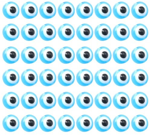 VALICLUD Kristall Kunststoff Augenanhänger 100 Stück Türkische Nazar Perlen Blau Diy Schmuck Charms Für Schlüsselanhänger Armband Und Pulloverkette