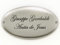 Targa fuoriporta in Ottone Cromato 13,5 x7 cm. con incisione personalizzata per casa ufficio azienda albergo