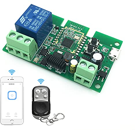 Interruttore Relè ZigBee 1 Canale 5-12v, Modulo Relè Wifi, Funziona con Alexa/google Assistant, Compatibile con Ewelink/TUYA Smart Life APP, deve essere utilizzato insieme al gateway/integratore