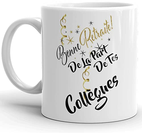 CC boutique Mug humour retraite à offrir pour un départ , un collègue, une collègue, un ami ou une amie à un ami proche, personne de votre entourage