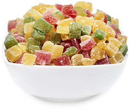 1 x 5kg Vierfarbige Ananas Würfel vegetarisch vegan glutenfrei laktosefrei Premium