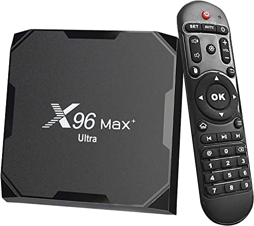 Android 11.0 Tv Box X96 Max Plus Ultra Amlogic S905X4 4GB 64GB 2.4G 5G Dual WiFi BT4.0 Support AV1 H.265 8K HDR Media Player