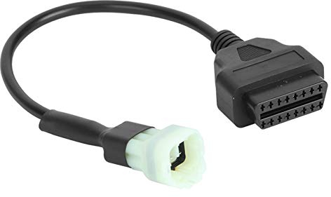 OBD2 Adapter Adapter-Verlängerungskabel, 6-polig auf Standard-OBD2, 16-polig, Adapterkabel, ABS-OBD2-Motorfehlerdiagnose- und Detektor-Diagnosekabel, Passend für KTM-Motorräder