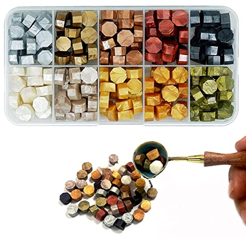 Siegel Wachs Set, Siegelwachs Set, 200 Stück Retro Siegelwachs, Wax Wachs Siegel Stempel Kit, Verwendet für Wachssiegel, Wachssiegelstab, Wachs für Siegel, Wachssiegel Wachs, Sealing Wax, Siegelwachs