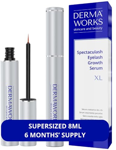 SPECTACULASH XL Wimpernserum Ohne Hormone – Lash Serum - Long Lashes Wimpernserum Wachstum Testsieger – Wimpern Serum Hormonfrei - Eyelash Booster Schnell Wachstum Lange Natürliche Wimpern DERMAWORKS