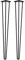 Masterplank Hairpin Legs with Screws, 80 CM Set of 2 - Heavy Duty DIY Furniture Metal Table Legs for Wooden Shelves, Desk, Bench, Coffee Table Dining Table, Drawers - Indoor & Outdoor Modern Style