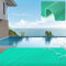BOTOWI Tapis de Piscine Antidérapant pour Terrasse, Tapis échelle de Piscine Plus épais, Tapis de Fond pour Piscine Hors Sol, Tapis de Natation Tapis Escalier de Piscine,Vert,0.9x6m