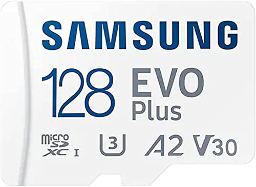 Carte mémoire Micro-SD Evo Plus 128 Go pour smartphones Samsung Galaxy A05, Samsung A05s + chiffon de nettoyage Digi Wipe (128 Go)