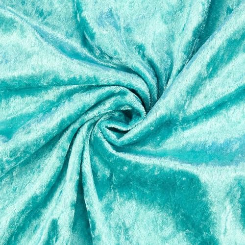 Pannesamt Stoff glänzend, uni mint (Länge am Stück: ab 50cm / Breite: 150cm)