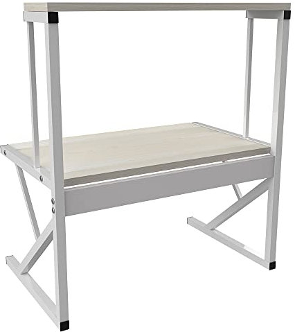 Soporte para Microondas Horno Estantería de Almacenamiento para Microondas Multifuncional Armario de Cocina Encimera de Cocina-65 * 54 * 30cm-Color Arce Blanco
