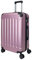 MY TRAVEL BAG Valise rigide à roulettes en ABS (bagage à main moyen et grand) avec 4 roulettes doubles, Or rose., Großer Koffer (75cm), Étui rigide en ABS