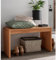 Lomadox Massivholz Flurbank Garderobenbank Buche 82x45x40 cm (BxHxT)