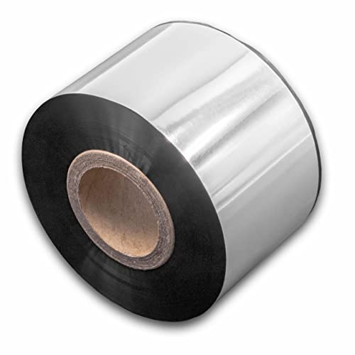vhbw Thermotransfer-Band kompatibel mit TSC TTP-342 Pro | TTP-343 Plus, TTP-268M Drucker Etikettendrucker, Wischfest, 40 mm x 300 m, Wachs Harz Schwarz