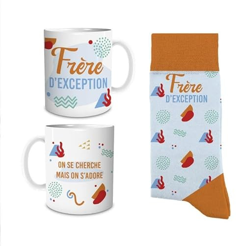 DECOHO – Estuche de taza, diseño de hermano de excepción, multicolor