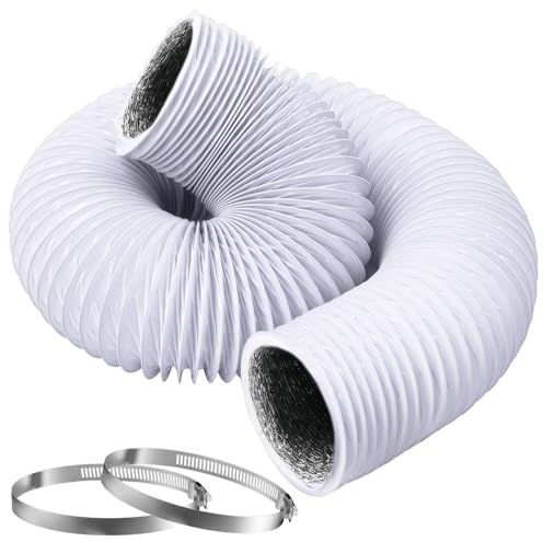 MisFun Tuyau Climatiseur Mobile, Tuyau évacuation Climatiseur Mobile en PVC Aluminium Gaine, Evacuation Climatiseur Mobile, Tuyau Climatiseur Mobile 3m, Tuyau Evacuation Climatiseur Mobile