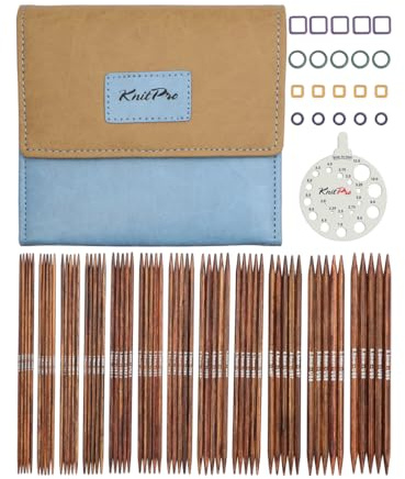 KnitPro Ginger Grande Nadelspiel Set 6 (15cm) | 12 Größen (2mm bis 5mm)