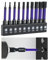 LANAFAY Impact Allen Key Set, 10pcs H1.5mm-H8mm Magnetic Wrench Drill Bits, 1/4 Hex-Shank S2 Steel With 50MM Long Magnetic Holder