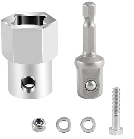 Trailer-Jack Drill Adapter, Stainless Steel Cordless Drill Adapter Kit, For Cordless Drills And Trailer Crank Handles Fast