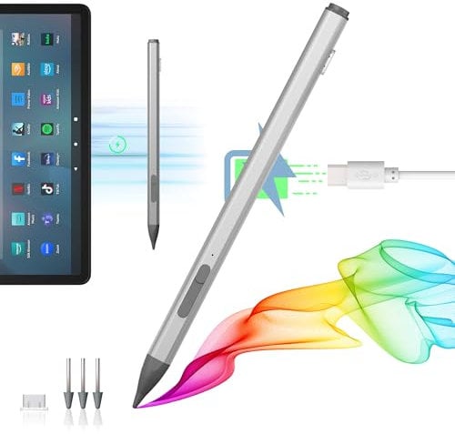 USI 2.0 Stylus Pen for Chromebook, 4096 Pressure Sensitivity USI Stylus Pen for Amazon Fire Max 11, Lenovo Chromebook Duet, Acer chromebook Spin314, HP, Google Pixel Tablet Stylus