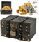 TOSAVGA Coffre en Bois, Vintage Mini Coffre Tresor Boite Bois avec Serrure à Combinaison, 18x11x10 cm - Petit coffre tresor Vintage Pirate, coffre pirate vintage en bois, coffre tresor enfant