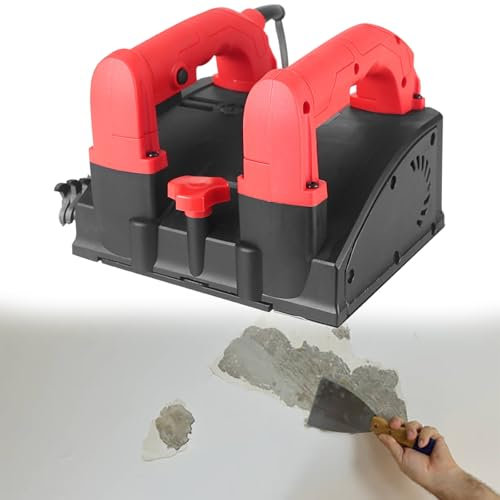 GESAIDES Electric Wall Planer Hand-held Power Wall Scraper Concrete Wall Shovel Gray Machine Dust-free Shoveler for Wallpaper Paint Putty No Dead Corner with Vacuum Cleaner