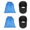 HEIBTENY Filtro textil para aspiradora Kärcher MV1 WD1 WD2 WD3 NT Serie 4 unidades de filtro de repuesto (A)