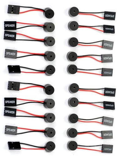 GERUI 20 pezzi PC scheda madre altoparlante piezoelettrico interno BIOS allarme Summer per case computer fai da te computer case cicalino altoparlante