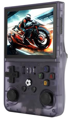 Mise à Niveau de la Console de Jeu Portable R36S Pro, Consoles de Jeux Rétro avec écran IPS de 3,5 Pouces, Plus de 20 000 Jeux Classiques, Consoles de Jeux Vidéo de Poche (128GB)