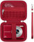 Supmay Carrying Case for VAHOIALD/for Taichaeu/for Fleafer/for Nsoela Upgrade Digital Camera, Digital Point and Shoot Camera Storage Holder Travel Bag with Mesh Pocket for Battery, SD Card, Red