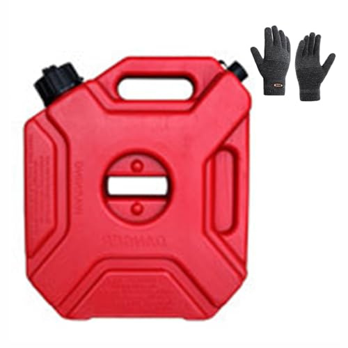 Générique Bidons D'essence en Plastique De 20 L, 5 L, 10 L, 30 L, avec Bec Verseur Et Gants, Portables Et Durables, pour Bidons D'essence Et De Diesel De Rechange avec évent,5L