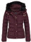 shelikes Womens Hooded Winter Jacket Quilted Padded Warm Coat Parka Jacket With Faux Fur Hood & Zip Pocket