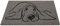 Bestlivings Fußmatte Kokos Schuhabtreter 50x75cm in grau (Hund), Fußabtreter Schmutzfangmatte Türmatte Bodenmatte Läufer Teppich Türvorleger Abtreter