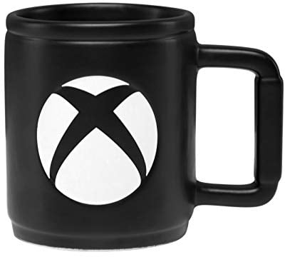 Taza logo XBOX - Producto oficial, taza de cerámica para bebidas calientes, acabado negro mate, regalo original para gamers, 400ml